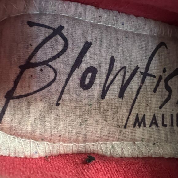 Blowfish Malibu Red Canvas Fruit Sneakers Slip on Boho Comfort - Womens Size 8 - Picture 7 of 8